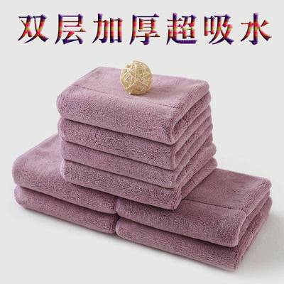 阿水大杯茶双层洗碗巾吸水不掉毛抹布毛巾奶茶店吧台咖啡馆厅