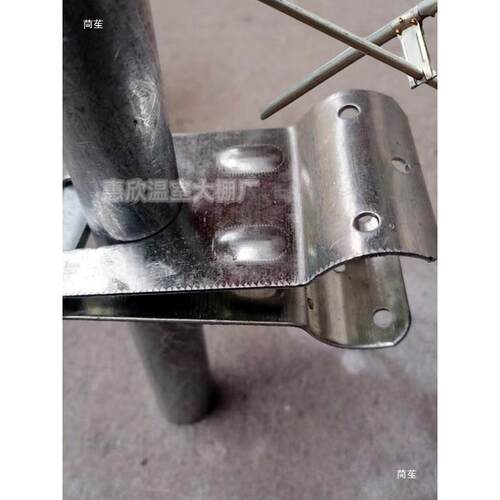 温室大棚配件圆管十字卡扣连接件热镀锌钢管固定管卡25mm管拉杆卡