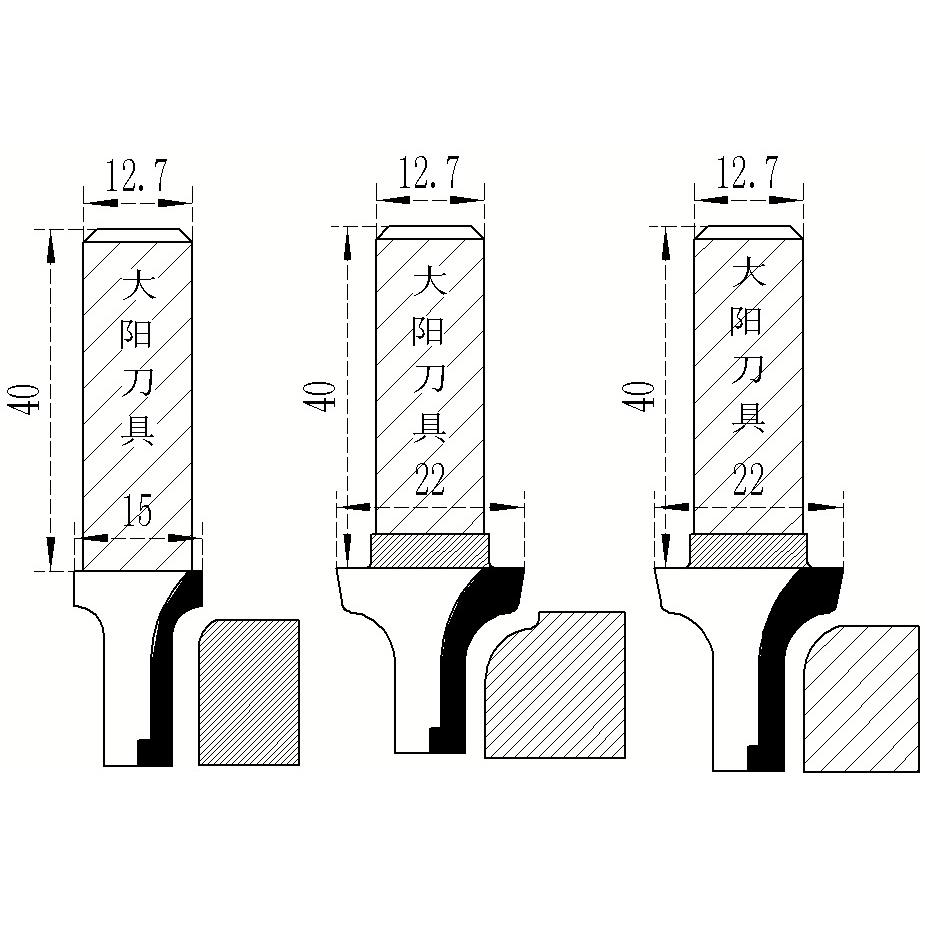 现货工厂直销价PCD金刚石橱柜门板切割刀木工圆角倒角圆弧修边刀