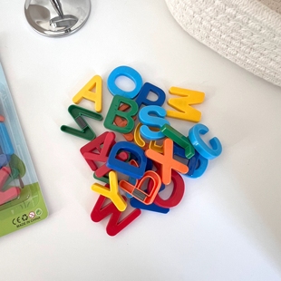 数字贴26个英文字母磁吸磁力贴强磁性磁铁教学教具英语大小写卡