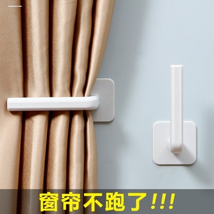 浴室窗帘浴帘挂钩固定器卡扣两边夹子防漏光淋浴布粘钩绑带挂球