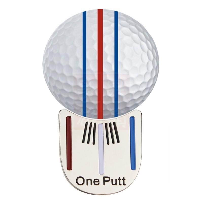 高尔夫帽夹 One putt 一杆进洞小马克带磁铁夹子球位标球迷用品