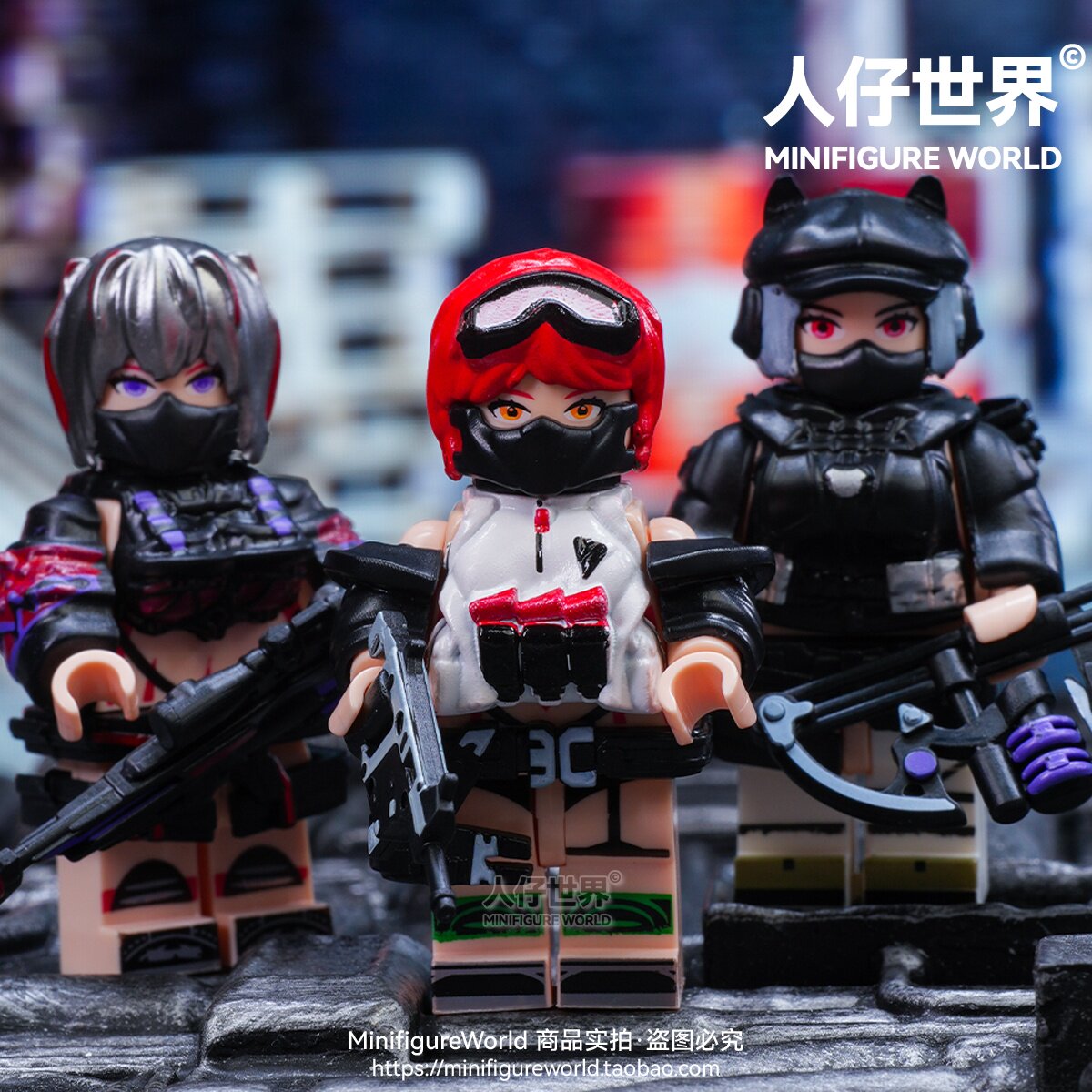 三角洲行动麦晓雯露娜佐娅威龙深蓝GTI干员军事积木人仔拼装玩具
