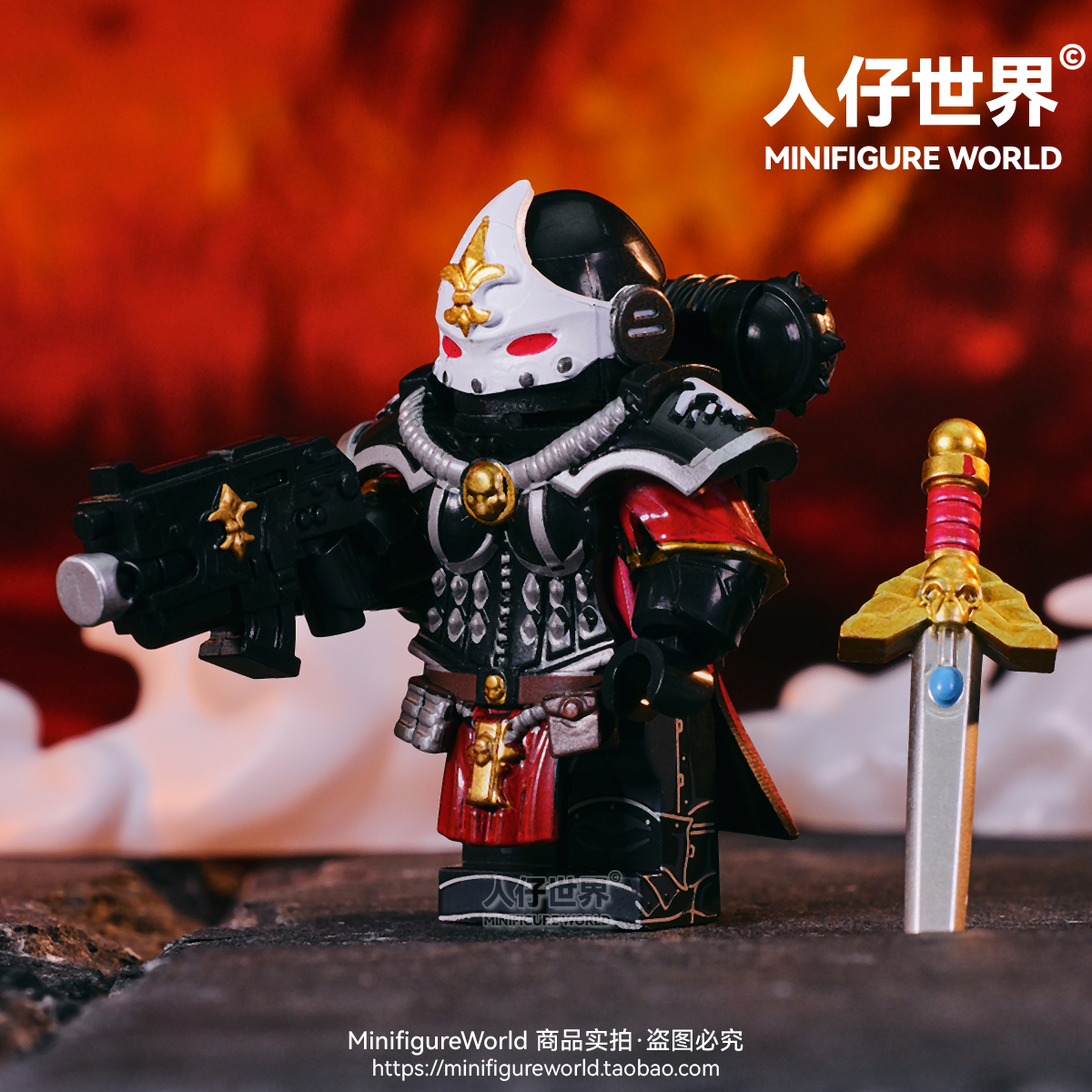 战锤40K战斗殉教修女终结者战棋星际战士第三方拼装人仔积木玩具