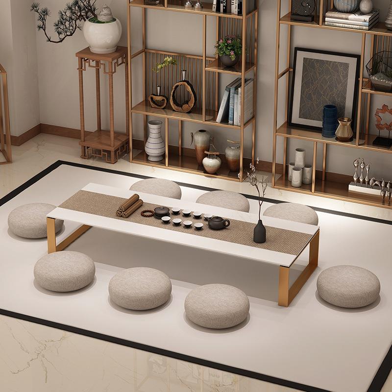 新中式茶桌椅组合禅意泡茶长条矮桌子简约茶几阳台飘窗实木榻榻米
