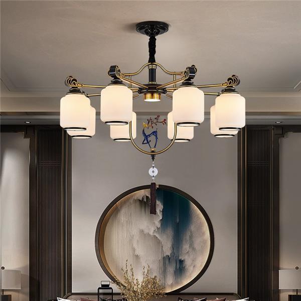 吊灯客厅灯简约现代轻奢北欧灯具新中式美式卧室餐厅星空吊灯