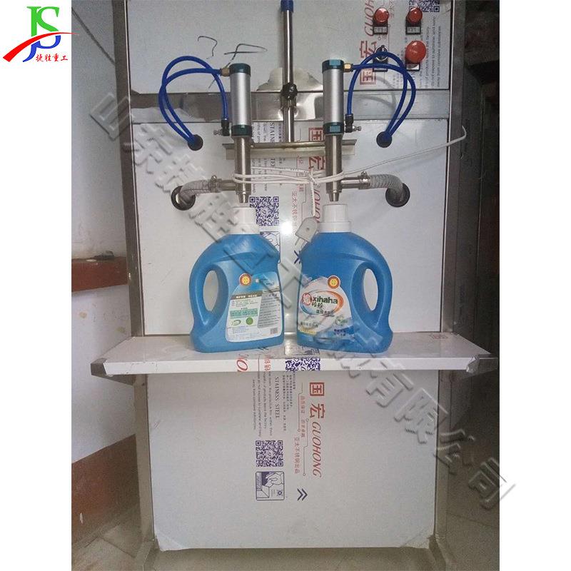 蜂蜜膏体压力罐装设备 双头恒流计时灌装器 半自动自流体定量灌装