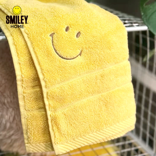SMILEY笑脸新疆长绒棉浴巾情侣款