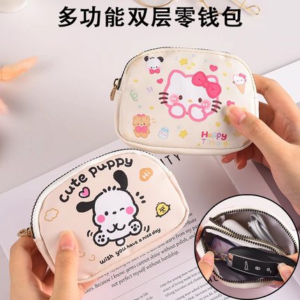 可爱HelloKitty钱包学生钥匙包儿童迷你拉链零钱包女生卡通KT猫
