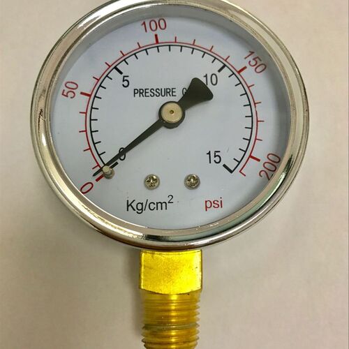 压力表 60Y-58-60mm 压力 0-15kg/cm2  0-200psi 螺纹ZG1/4 径向