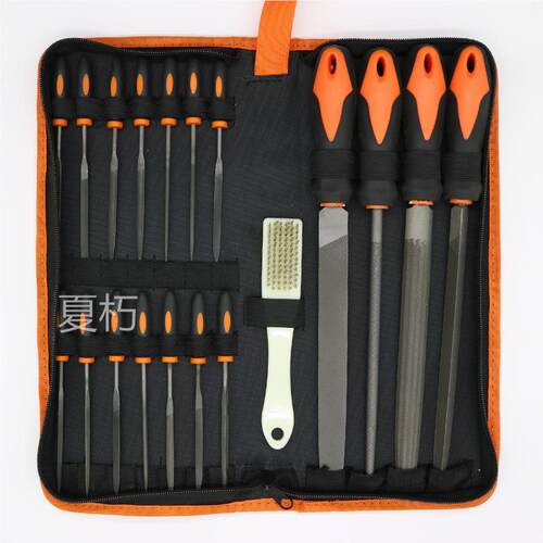 16件18件19件套装锉刀工具包收纳 金属钢锉挫刀矬子磨铁打磨工具