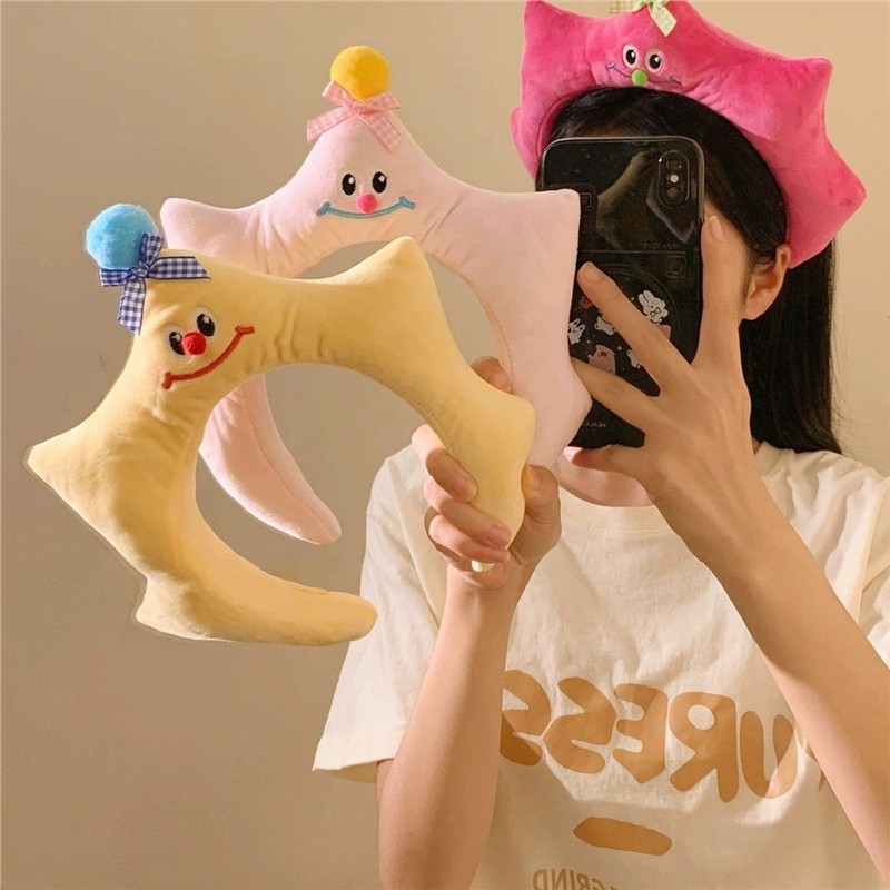 韩国东大门新款毛绒卡箍超