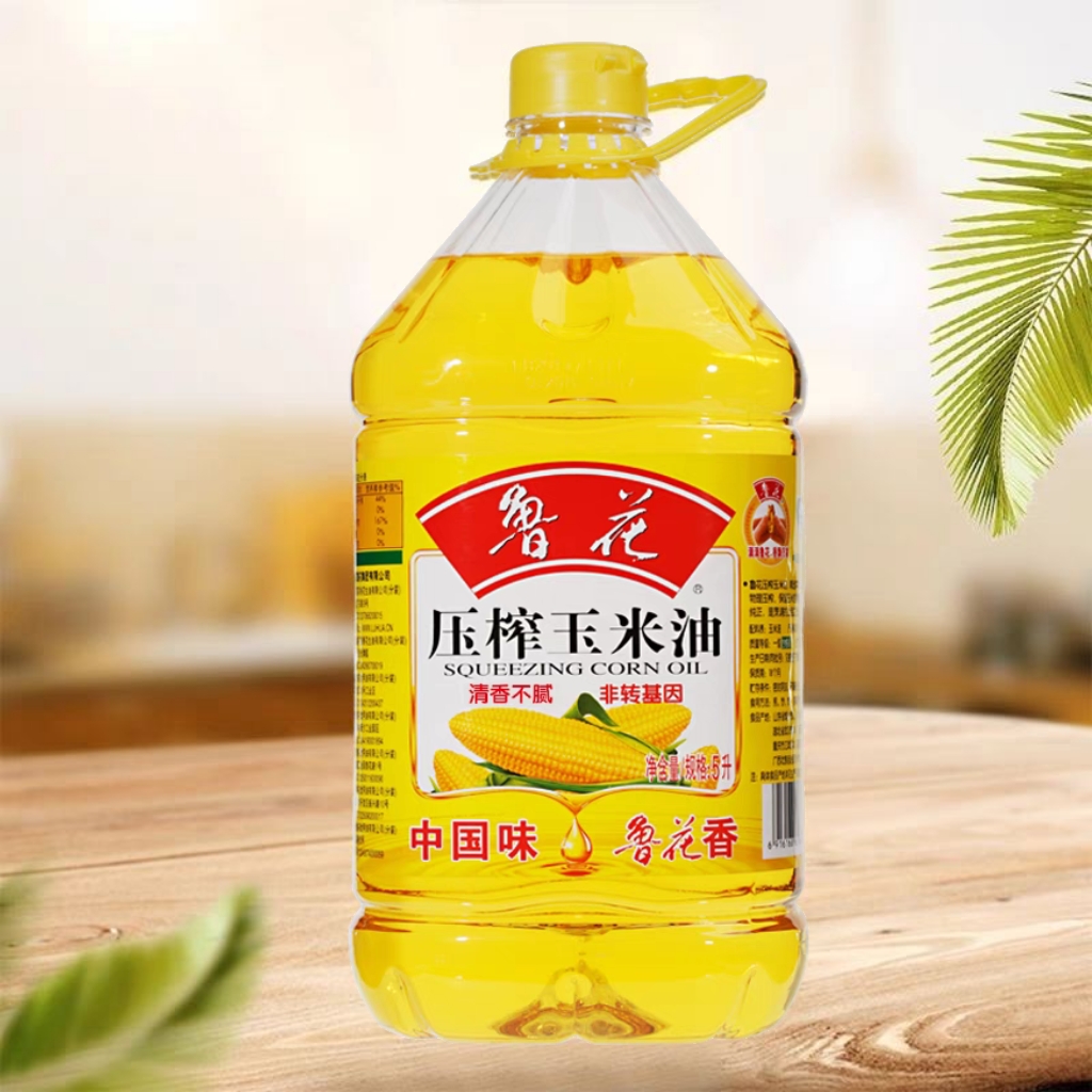【新鲜日期】鲁花压榨玉米油5L 清香不腻非转基因食用油家用健康