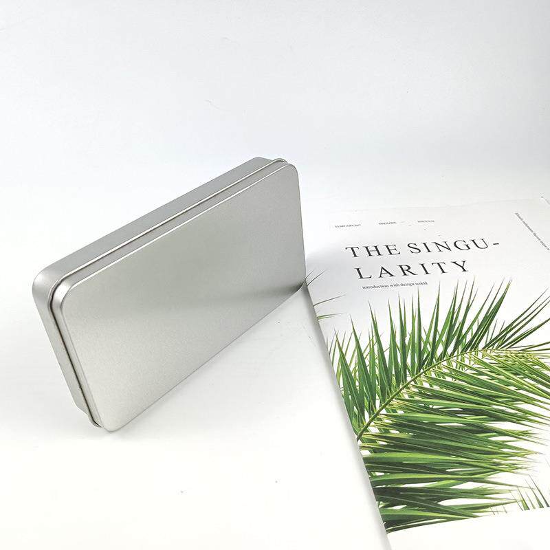 长方马口品铁皮茶叶盒金属磨形160*88*2砂化铁妆夹子喜糖通用包装