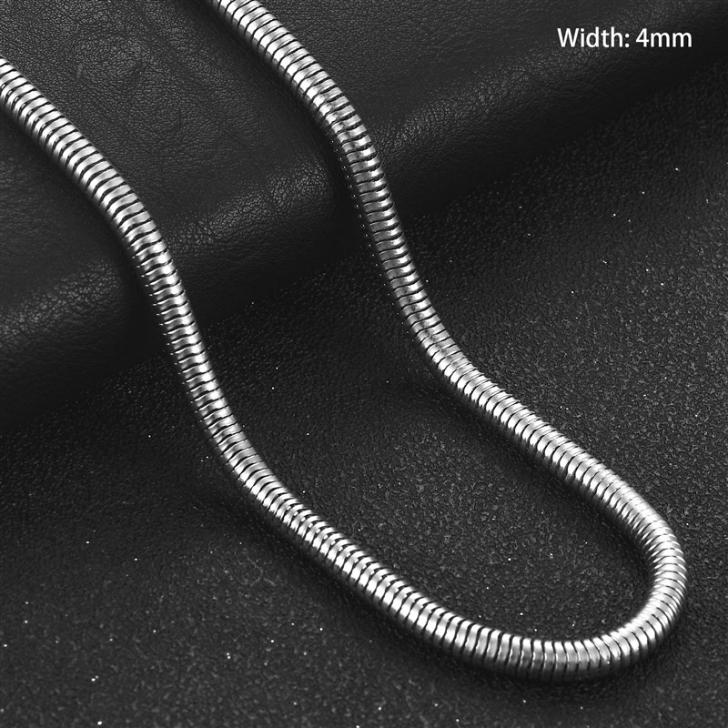 1/1.5/2.4/4mm Stainless Steel Chain Fashion Sliver Necklace