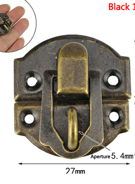 10Pcs 27*30mm Antique Hasps Iron Lock Catch Latches For Jewe