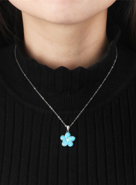 FDLK  Hot New Arrival Cute Ocean Beach Jewelry Blue Opal Sea