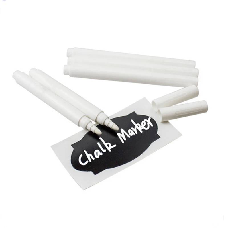 3510pcsSet White Liquid Chalk Pens for Wall Sticker Black