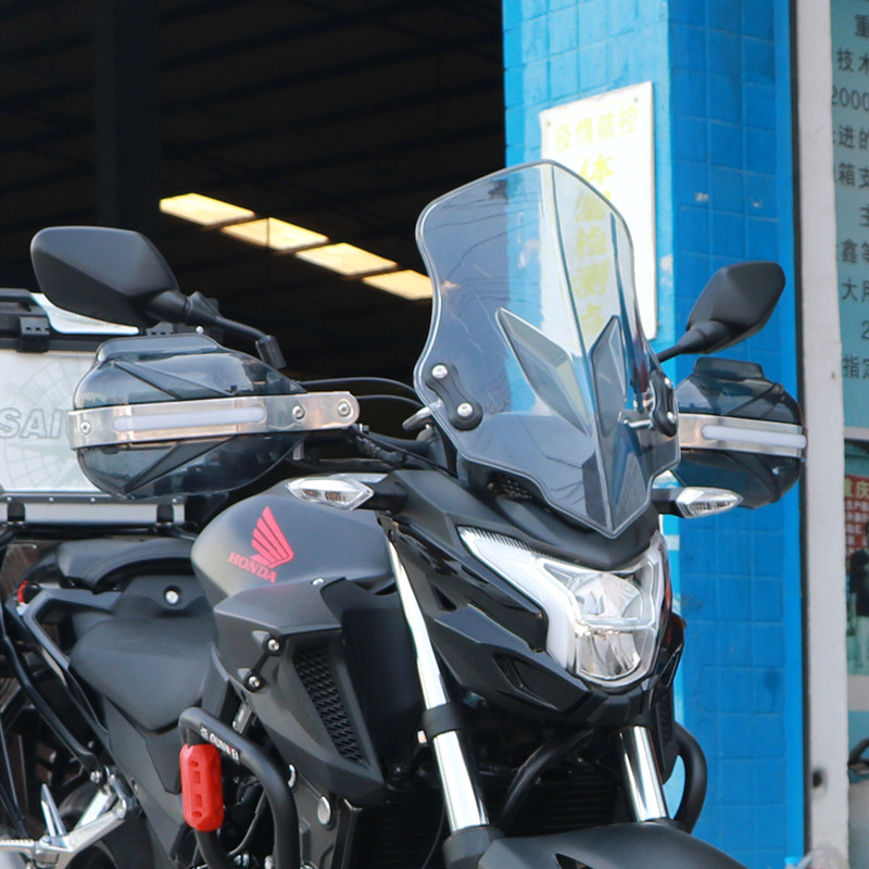 适用于本田CB400F前挡风板风挡CB500F改装挡风玻璃手把挡风罩护手