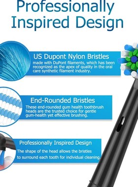 4 p?s escova de dentes eltrica cabe?a para oral b substi