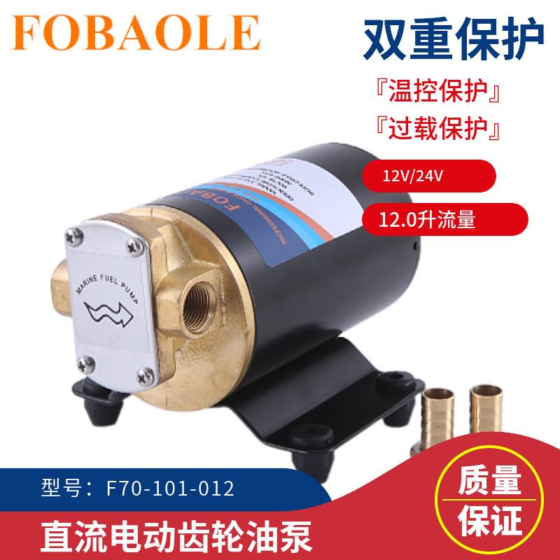 直流齿轮油泵12V/V24微小型柴油泵机油泵润滑油自吸电动12V抽油泵