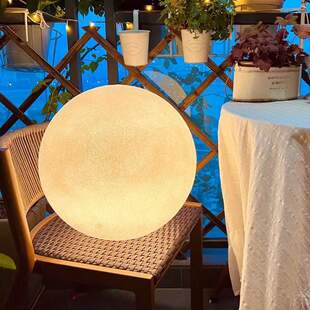 户外防水月球灯太阳能月亮灯景观庭院阳台花园氛围灯草坪落地灯