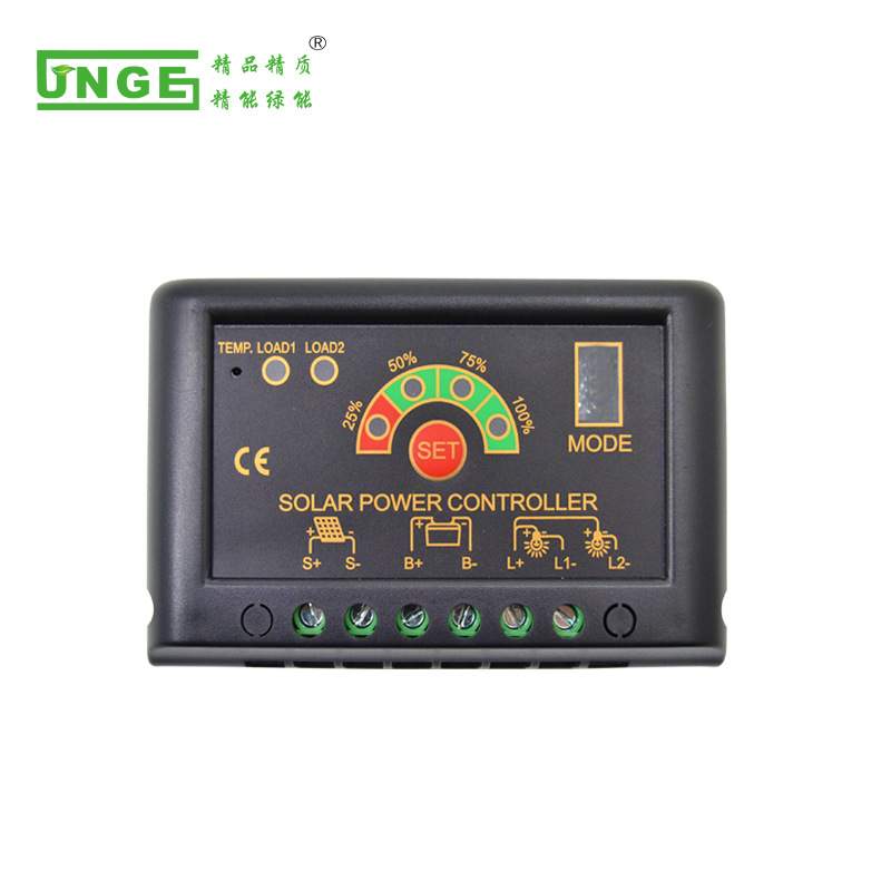 离网太阳能充电控制器12V24V自动识别5A10A15A20A铅酸锂电池通用