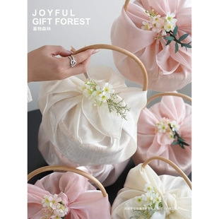 伴手礼女伴娘结婚空盒手提篮子高档实用礼物套装小众高级礼盒包装