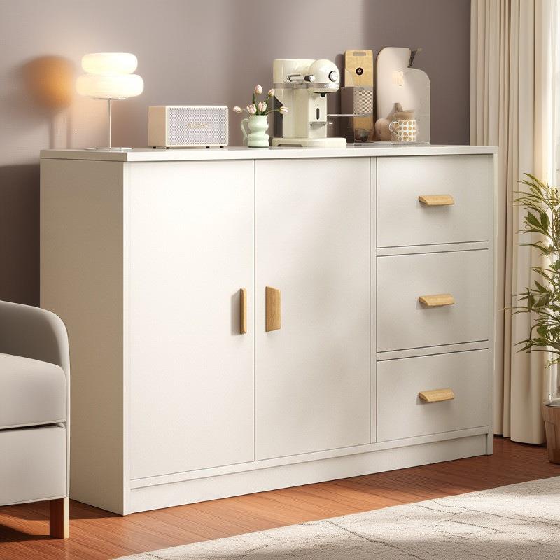 家用餐边柜奶油风茶水柜现代多功能橱柜客厅柜子储物柜厨房靠墙柜