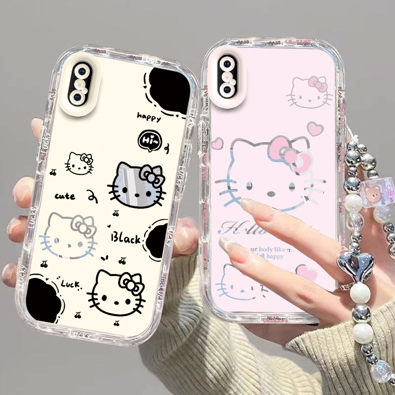 苹果X手机壳XR新款xs防摔xsmax网红iphonexmax套iPhoneX女iPhoneXR男xmax全包ipx叉xsmas硅胶max可爱黑白kt猫
