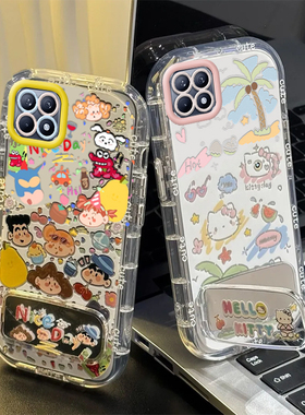 适用OPPOReno4SE手机壳OPPO新款Reno4ES保护5G套0PP0PPO可爱PPOReno潮镜面全包防摔Ren男女OPOPReno小新kt猫