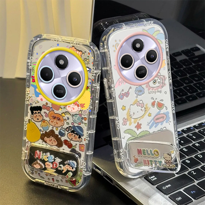 适用红米14C手机壳小米Redmi14C5G保护套Redme新款Radmi十四C14可爱潮镜面Redmin全包防摔Redim高级小新kt猫