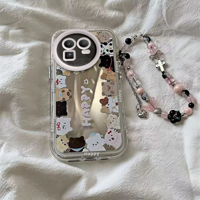 适用真我GT8手机壳realmeGT8保护套RMX6699新款Realme镜子镜面软壳镜头全包防摔高级感外壳OPPO男女小猫小狗