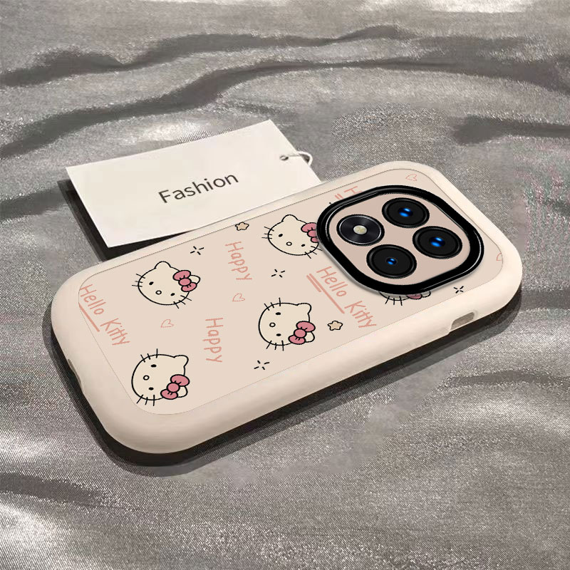 适用红米Note14Pro+手机壳小米RedmiNote14保护套新款外壳Redmi卡通男女N0te全包防摔Pr0可爱泡芙happy凯蒂猫