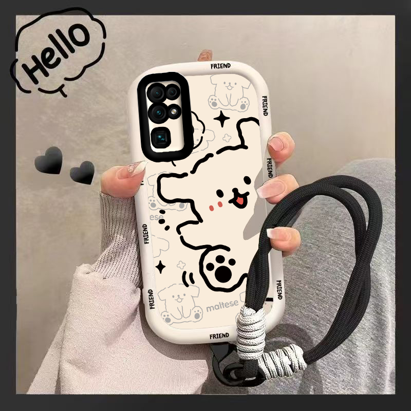 适用荣耀30手机壳华为HONOR3O保护套H0N0R30新款可爱软液态硅胶全包防摔三十专用三零网红高级感男女黑猫白狗