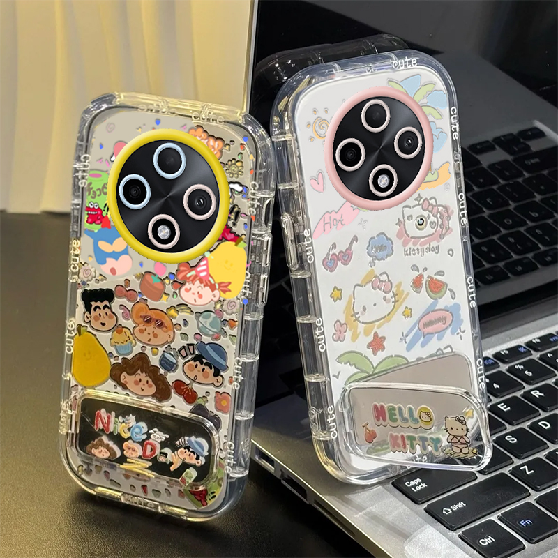 OPPOA3Pro手机壳OPPO新款A3Por5G套OPA/OPPA曲屏opp0pp0ppo化妆镜面ppoa全包pr0/05G防摔男女oppora小新kt猫