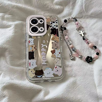 OPPOReno13手机壳OPPO新款Reno13Pro5G套OPPORone135G镜面OPPOReon全包防摔OPPORneo男女OPP0PP0PPO小猫小狗