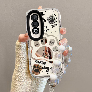 适用oppok12/k11x手机壳新款oppok10x全包防摔k10高级感活力版k10pro卡通可爱女k9s带挂绳k7镜面r17r15狗爪印