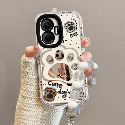 适用红米Turbo4Pro手机壳RedmiTurbo小米新款保护套Redmi创意镜面Trubo全包防摔Tubro男女Por潮外壳小狗爪印