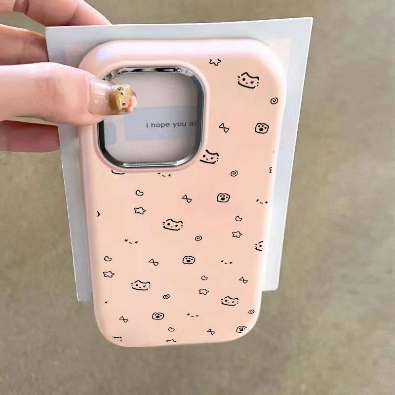适用iPhone16promax手机壳新款苹果15软14plus硅胶13/12/11Pro女xsmax防摔xr全包8plus保护7套i6s镜框猫爪se2