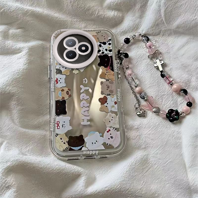 适用红米K80至尊版手机壳RedmiK80Ultra保护套K80U小米Redmi新款化妆镜面镜头全包防摔至尊宝RED男女小猫小狗