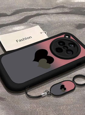 适用oppofindx8手机壳x7ultra新款opofindx6pro全包findx3防摔硅胶findx5pro高级感女可爱带挂绳por晕染爱心