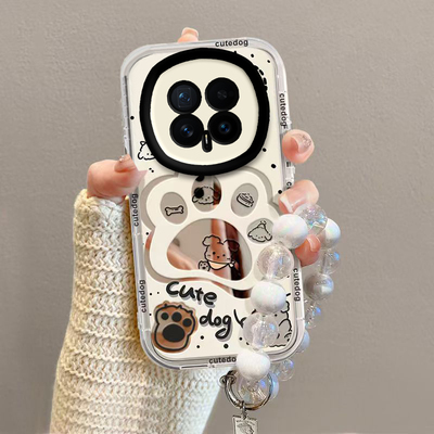 适用荣耀Magic8手机壳Magic8Pro保护套M8华为HONOR新款镜子镜面镜头全包防摔外壳魔术八魔法MG8男女小狗爪印