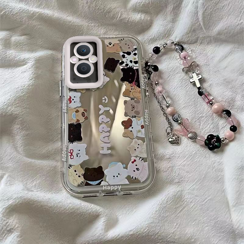 适用OPPOA96手机壳OPPO新款A96 5G套OPA/OPPA可爱A965G潮镜面OPP0PP0PPO全包PPOA/OPOA防摔OPOPA男女小猫小狗