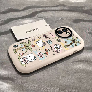 适用vivoY200i手机壳vivo新款卡通椰树kt猫Y200gt5G保护套viviy硅胶vovoy全包防摔viv0丫voviy步步高viovy女