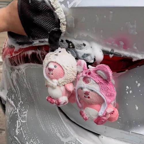 loppy汽车尾部装饰挂件车外玩偶车载后备箱电动车摆件小海狸露比