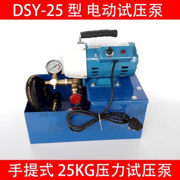 电动试压泵dsy25手提式打压泵 洗车泵 压力泵25kg水压测试泵