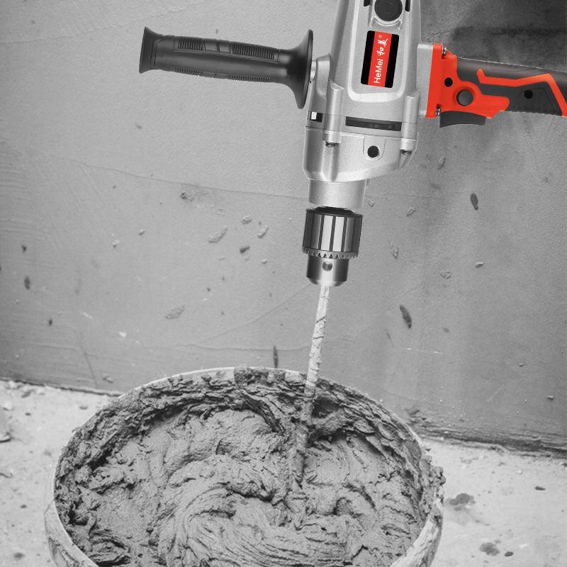 和美飞机钻大功率腻子粉水泥电动搅灰机打灰机手电钻水钻搅拌机器