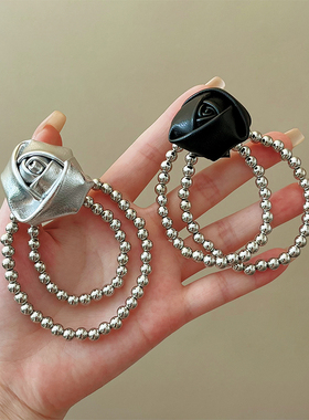 玫瑰花手链皮筋女扎头绳