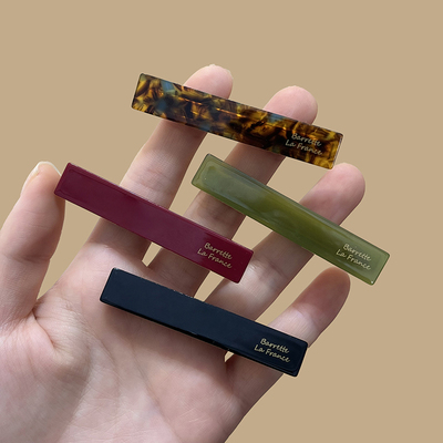 苏小北醋酸一字碎发夹2025新款